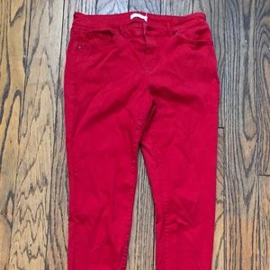 Copper Key Red Skinny Jeans